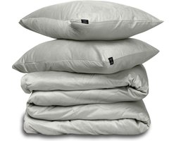 Dekbedovertrek Velvet Couture - Fluweel - Dekbedovertrek - 200x200/220 cm - Tweepersoons - Zilver - instopstrook - Fluweel Zacht - Afgewerkt met Drukknoopjes