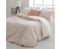 Dekbedovertrekset - Beddengoed - Slaapkamerinrichting - Zachte katoen-polyester - 180 x 200 cm - Rotan
