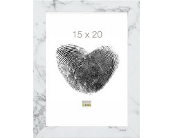 Deknudt Frames Fotolijst - Marmerlook - S45SR1 - Fotomaat: 15x20 cm