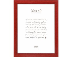 Deknudt Frames fotolijst S226K4 - rood - hout - breed - 30x40 cm