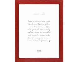 Deknudt Frames fotolijst S226K4 - rood - hout - breed - 40x50 cm