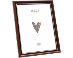 Deknudt Frames fotolijst S407H2 - bruin - biesje - hout - foto 18x24