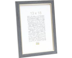 Deknudt Frames fotolijst S46AF7 - grijze schilderlook - biesje - 13x18
