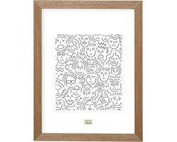 Deknudt Frames fotolijst S46BH3 - bruin-grijze houtkleur - foto 13x13
