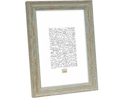 Deknudt Frames fotolijst S46MF8 - groen verweerde look - foto 10x15 cm