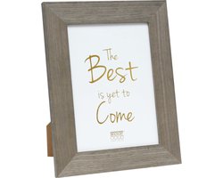 Deknudt Frames fotolijst S46ZH7 - grijze houtstructuur - foto 10x15 cm