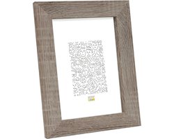 Deknudt Frames fotolijst S49BH3 - grijze houtkleur - foto 15x15 cm