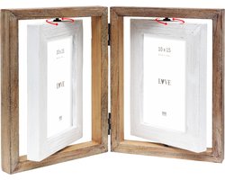 Deknudt Frames fotolijst S67UE1 H2V - wit - tweeluik - 4x 10x15 cm