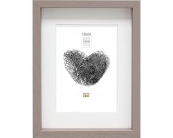 Deknudt Frames Fotolijst - taupe met passe-partout - 13x18 / 18x24 cm
