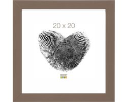 Deknudt Frames Fotolijst - Taupe - S45SK9 - Fotomaat: 20x20 cm