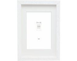Deknudt Frames Fotolijst - wit met passe-partout - 15x20 / 20x30 cm