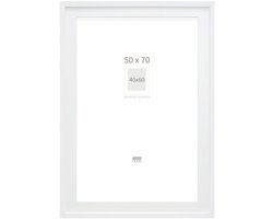 Deknudt Frames Fotolijst - wit met passe-partout - 40x60 / 50x70 cm