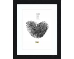 Deknudt Frames fotolijst - zwart met passe-partout - 13x18 / 18x24 cm