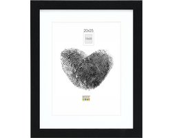 Deknudt Frames fotolijst - zwart met passe-partout - 15x20 / 20x25 cm