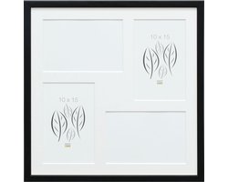 Deknudt Frames multifotolijst S41JL2 P4 - zwart - 4 foto's 10x15 cm