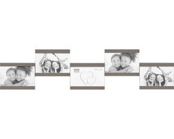 Deknudt Frames multifotolijst S68RK9 P5 - taupe - 5 foto's 10x15 cm