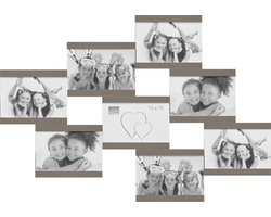 Deknudt Frames multifotolijst S68RK9 P8 - taupe - 8 foto's 10x15 cm
