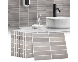 Dekorix plaktegels - Set van 10 zelfklevende tegels - Tegelstickers - Keuken - Badkamer - 29*22.9cm - Beige