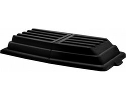 Deksel Tilt Truck 0,8 m3, Rubbermaid zwart