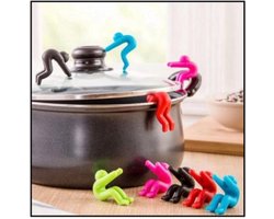 Dekselhouder | Voorkom Overkoken Van Pannen | Pannenset | Groen | 1 STUKS