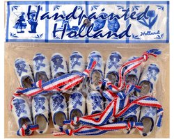 Delfts blauwe klompjes 4 cm - 8 paar - keramiek