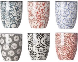 Delirio mini beker d5.6xh6.7cm 6 asszonder oor - 9cl 6 stuks