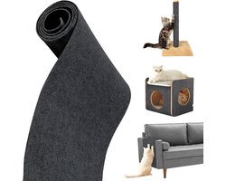 dellyy Krabmat voor katten, zelfklevend, krabmat, kattenwand, krasmat voor katten, krasbescherming voor bank, kat, klimming, 100 x 40 cm, voor tapijten, banken, meubels