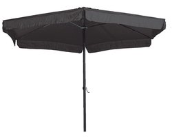 Delta parasol - Ø300 cm - carbon black - donker grijs