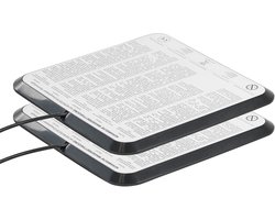 DELTA - Waterbedheater set van 2 - Zwart - Synthetisch materiaal