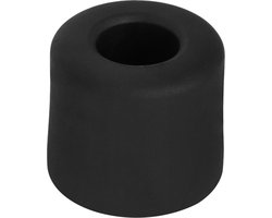 Deltafix Deurbuffer - deurstopper - zwart - rubber - 30 x 25 mm - schroefbevestiging