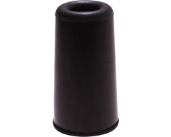 Deltafix Deurbuffer - deurstopper - zwart - rubber - 75 x 40 mm - schroefbevestiging