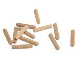 Deltafix. Hout verbinder. voor Meubels. Deuvels 6 x 40 mm. 25 stuks Proppen.