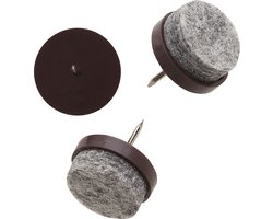 Deltafix. Meubel Vilt-Glijder. Grijs. 8-stuks. 20 mm. Anti-Kras. Stoel-bescherming. Vloer-bescherming.