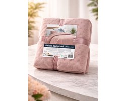 Deluxe Bedsprei - 220x240 cm - Roze
