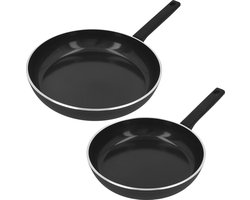 Demeyere Alu Comfort 3 Koekenpan � Keramische Antikleeflaag � Koekenpan Inductie � Ceraforce (PFAS-vrij) - Pannen Set 24 cm + 28 cm