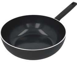 Demeyere Alu Comfort 3 Wokpan – Wokpan Inductie – Ceraforce Keramische Antikleeflaag – 28 cm – PTFE en PFAS vrij