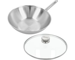 Demeyere Apollo 7 - Wok - 30 cm - met glazen deksel