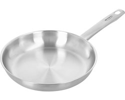 Demeyere Bistro 3 RVS Koekenpan – 24 cm Bakpan Uit Roestvrij Staal – Braadpan Geschikt Voor Alle Warmtebronnen Inclusief Inductie – Duurzaam – Volledig PFAS – PFOA – en PTFE Vrij