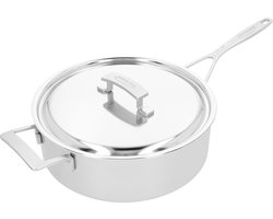 Demeyere Industry 5 Hapjespan met deksel - 28cm - 5-laags RVS - Silvinox