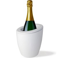 DEMI Basic - Design Champagnekoeler / Wijnkoeler - Italian Design - Zonder ijs, met Ice Packs - Wit