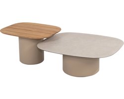 Demi set loungetafels 50x60 cm en 70x80 cm latte Taste 4SO