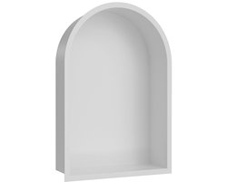 Demis inbouwnis ovaal 30 x 45 x 10 cm mat wit