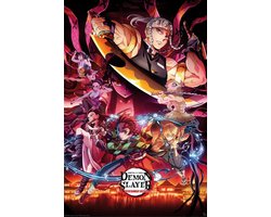 Demon Slayer Entertainment District Unisex Poster - meerkleurig - Standard