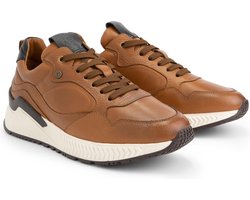 DenBroeck Cortland St. Leren herensneaker - Gevoerd - Cognac Bruin Leer
