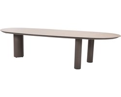 Denia dining tuintafel 290x110xH75 cm met 3 poten printed ceramic terre Taste 4SO