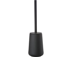 Denmark Nova One Toiletborstel met Houder - WC Borstel Vrijstaand - Toilet & Badkamer Accessoires - Steen - 37 x 10,3 cm - Zwart