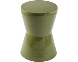 Dente Bijzettafel Rond Metaal Hoogglans Ø30cm - Stijlvol & Compact