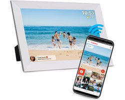 Denver Digitale Fotolijst 10.1 inch - HD - Frameo App - Fotokader - Valentijn - WiFi - IPS Touchscreen - 16GB - PFF1012W