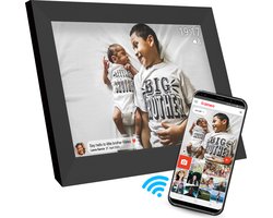 Denver Digitale Fotolijst 10.1 inch - HD - Frameo App - Fotokader - WiFi - 16GB - IPS Touchscreen - PFF1026B