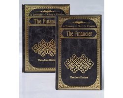 Denza- Opberg box The Financier Theodore Dreiser BK36S2400 boekendoos - opbergdoos - decoratie - vintage - deco - decoratieve boeken - doos boek - kasboek - dozen - kluizen boek - kist Theodore Herman Albert Dreiser Amerikaans schrijver en journalist